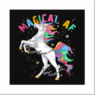 Unicorn Magical AF Posters and Art